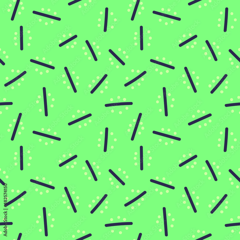 Simple vector seamless pattern with lines and dots Simple vector seamless pattern with lines and dots