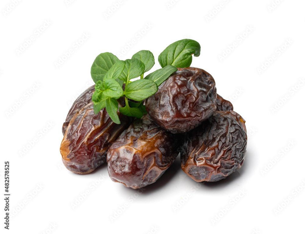 Big Dates Isolated. Date Palm Fruits Big Dates Isolated. Date Palm Fruits