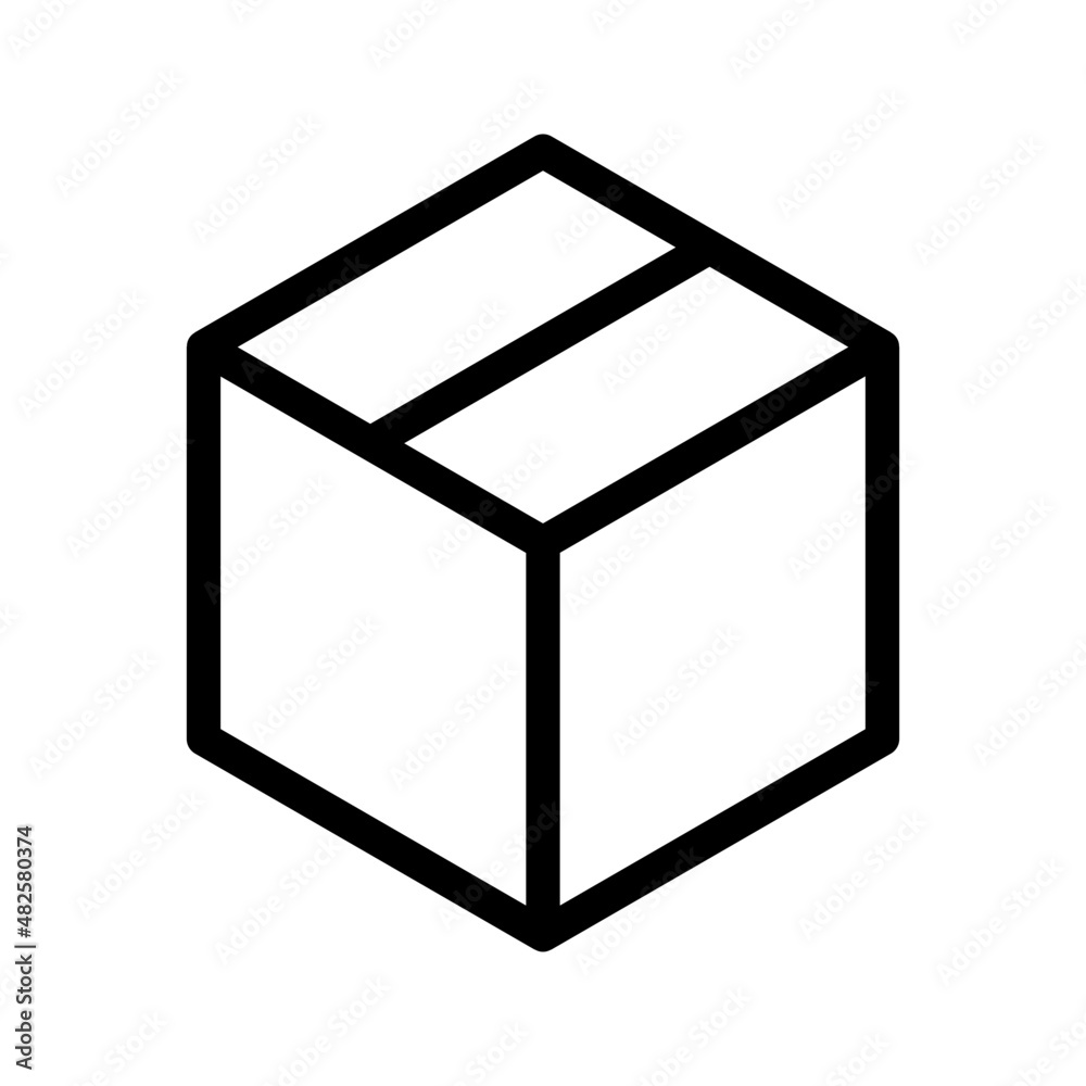 box icon - outline style box icon - outline style