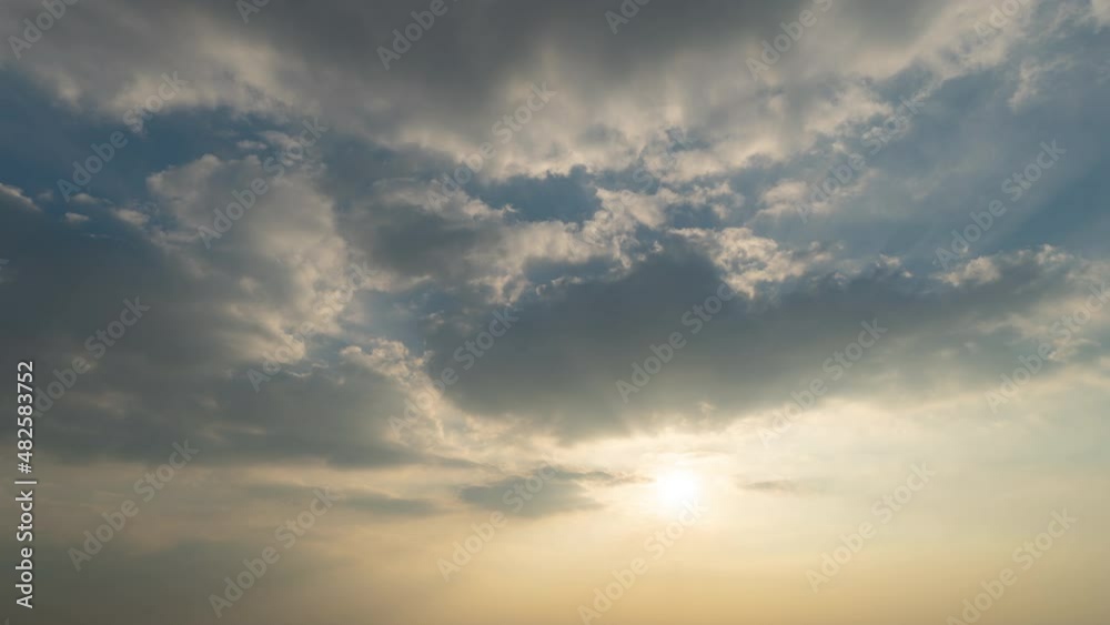 Time lapse of sunset sky. Abstract nature background. Dramatic blue with orange colorful clouds in twilight time. Time lapse of sunset sky. Abstract nature background. Dramatic blue with orange colorful clouds in twilight time.