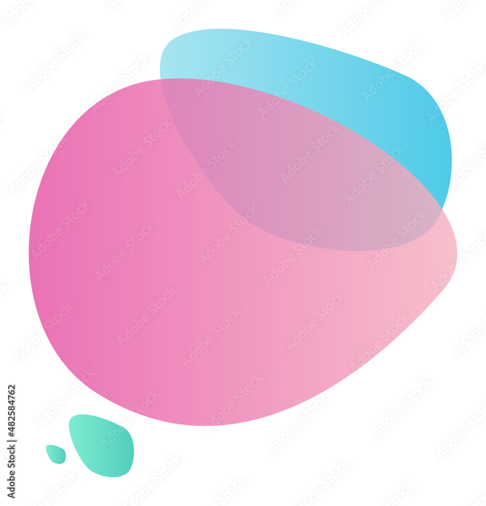abstraktes Muster aus pinker und blauer Blase