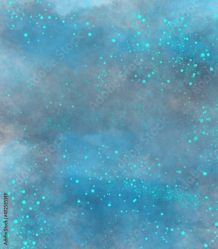 abstract background with stars sky space digital painting