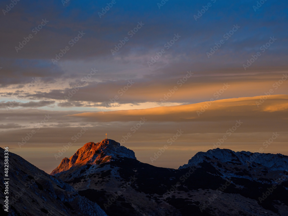 Sunset in Tatras Moutains