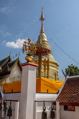 Within Wat Phra That Doi Kham is a Buddhist temple in Chiang Mai province northern of Thailand.