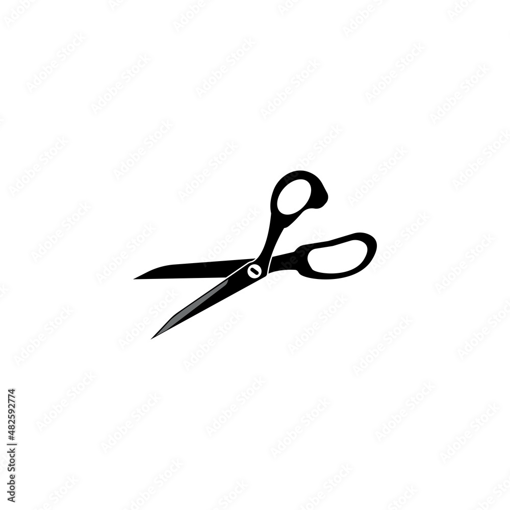 Scissor logo template vector icon illustration Scissor logo template vector icon illustration