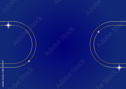 Luxury Abstract golden blue cover design background