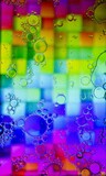 Abstract colorful background. Blurred colored drawing. Bubbles on a cheerful background.