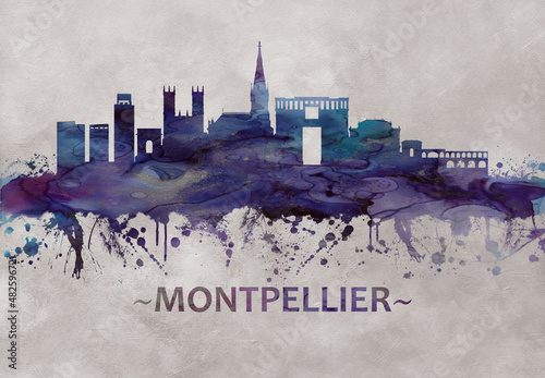 Montpellier France skyline