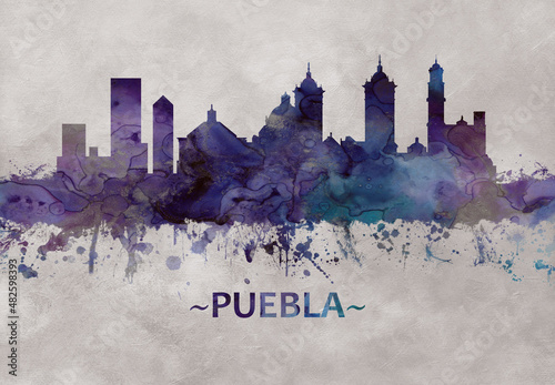 Puebla Mexico skyline