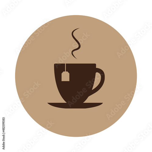 Cup. Tea. Coffee. Vector image.