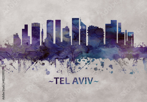 Tel Aviv Israel skyline #482599931