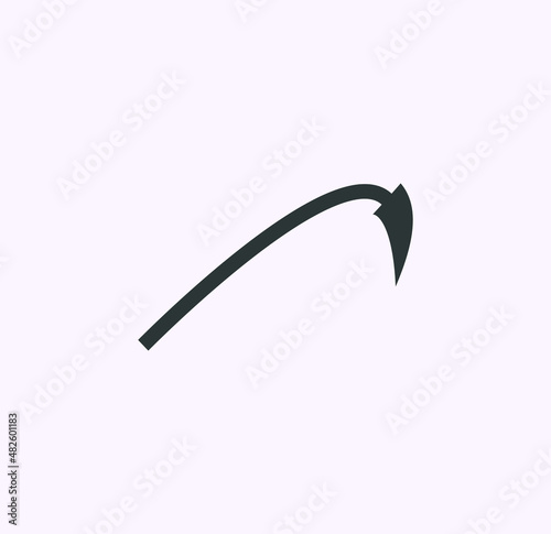 arrow symbol for website or web template. arrow icon vector on white background 