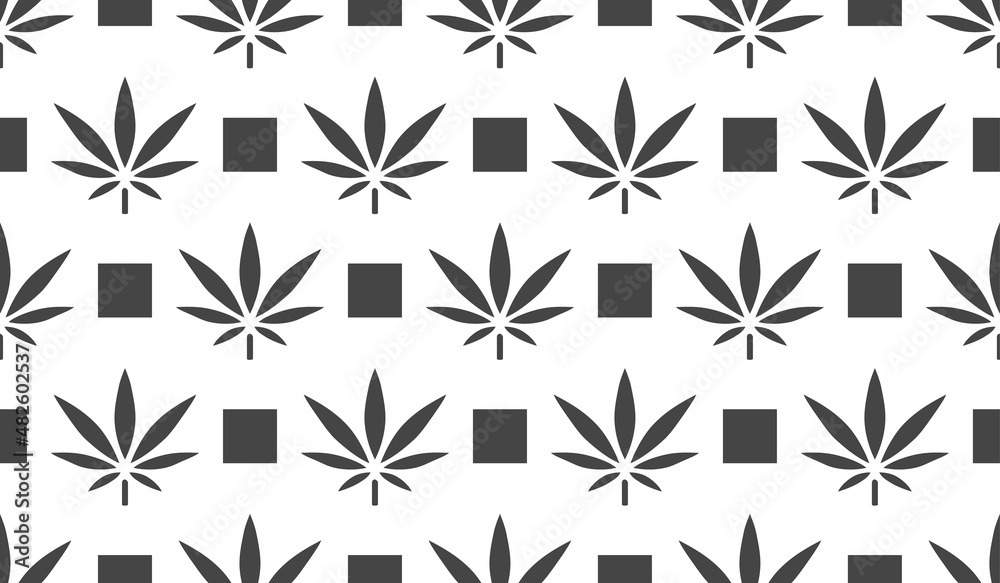 Cannabis background. Vector pattern. Cannabis background. Vector pattern.