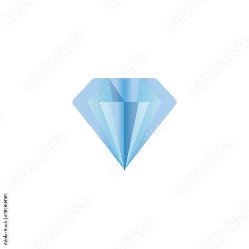 A set of diamonds in a flat style. Abstract black diamond collection icons. Linear outline sign. Vector icon logo