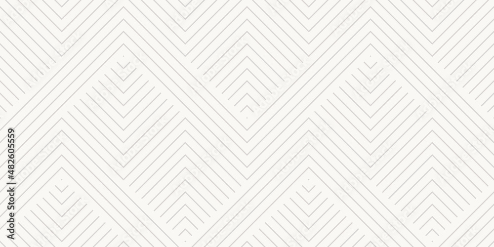 Vector geometric lines pattern. Abstract graphic striped ornament. Simple minimalist texture with stripes, zig zag shapes. Modern stylish linear background. Subtle repeat design for decor, print, wrap