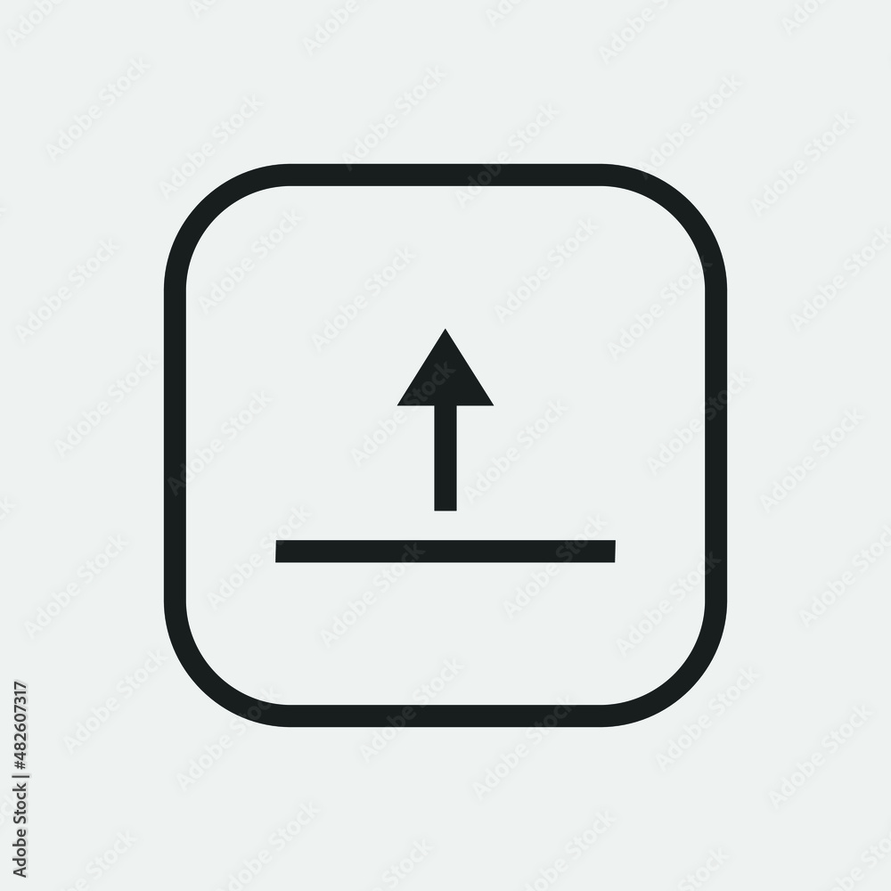 upload icon vector on white background upload icon vector on white background