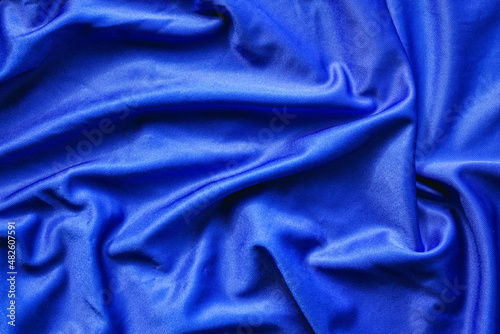 Blue cloth texture can be use as background