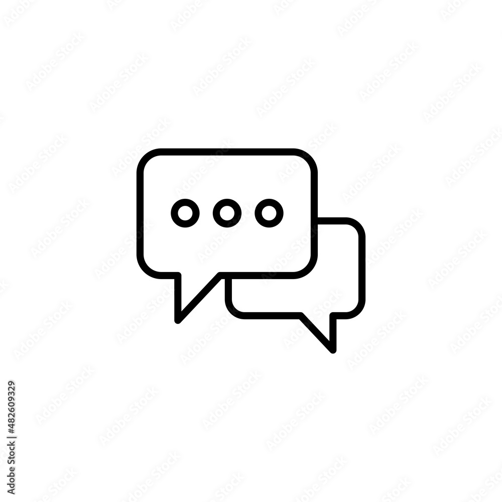 Chat icon. speech bubble sign and symbol. comment icon. message Chat icon. speech bubble sign and symbol. comment icon. message