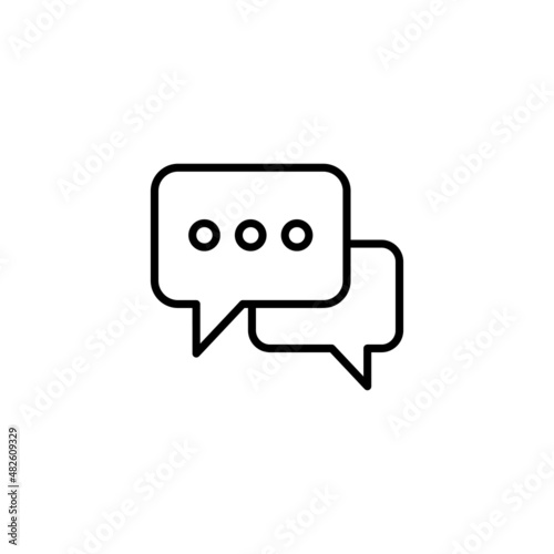 Chat icon. speech bubble sign and symbol. comment icon. message