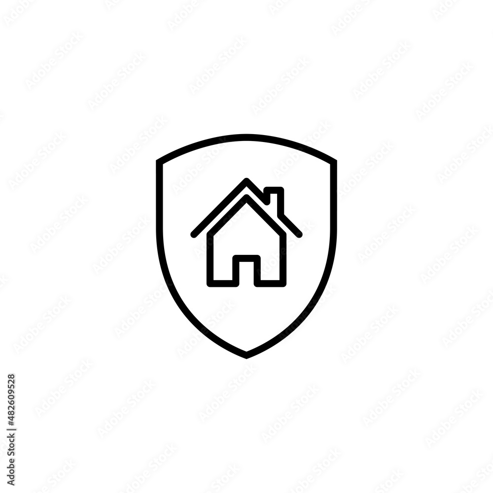 house insurance icon. house protection sign and symbol house insurance icon. house protection sign and symbol