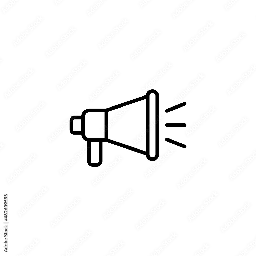 Megaphone icon. Loudspeaker sign and symbol Megaphone icon. Loudspeaker sign and symbol