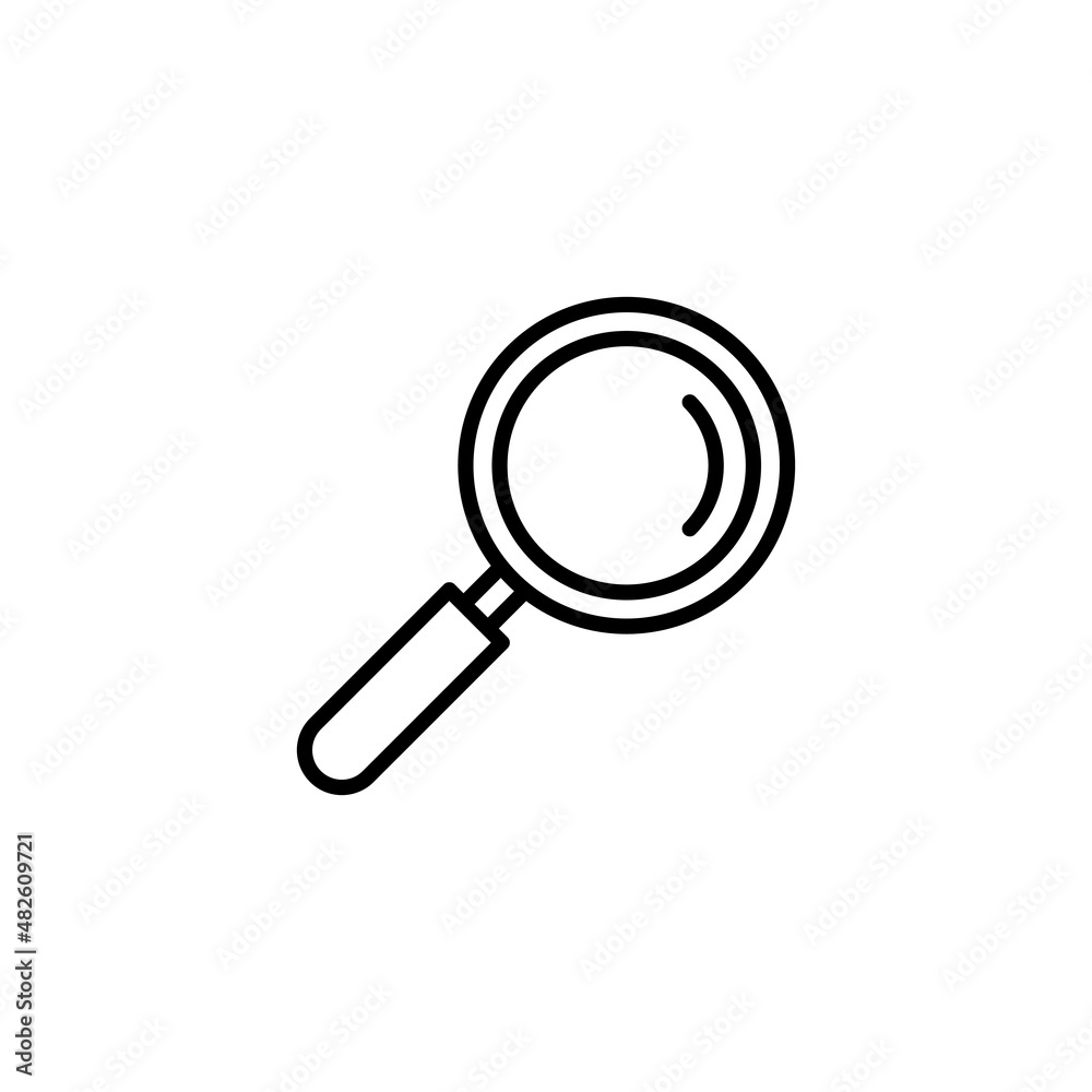 Search icon. search magnifying glass sign and symbol