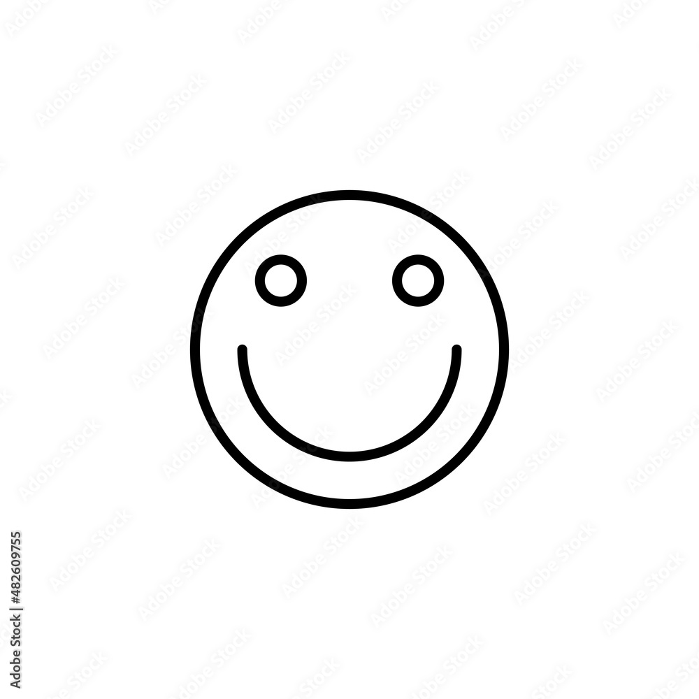 Fototapeta premium smile icon. smile emoticon icon. feedback sign and symbol