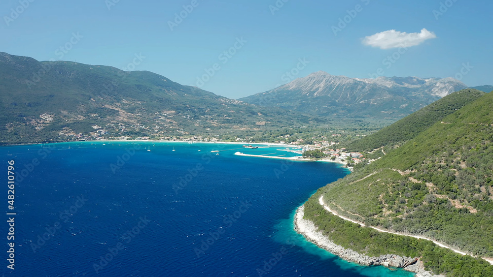 Lefkada - The beaches are notable for sheer cliffs and turquoise water Greece