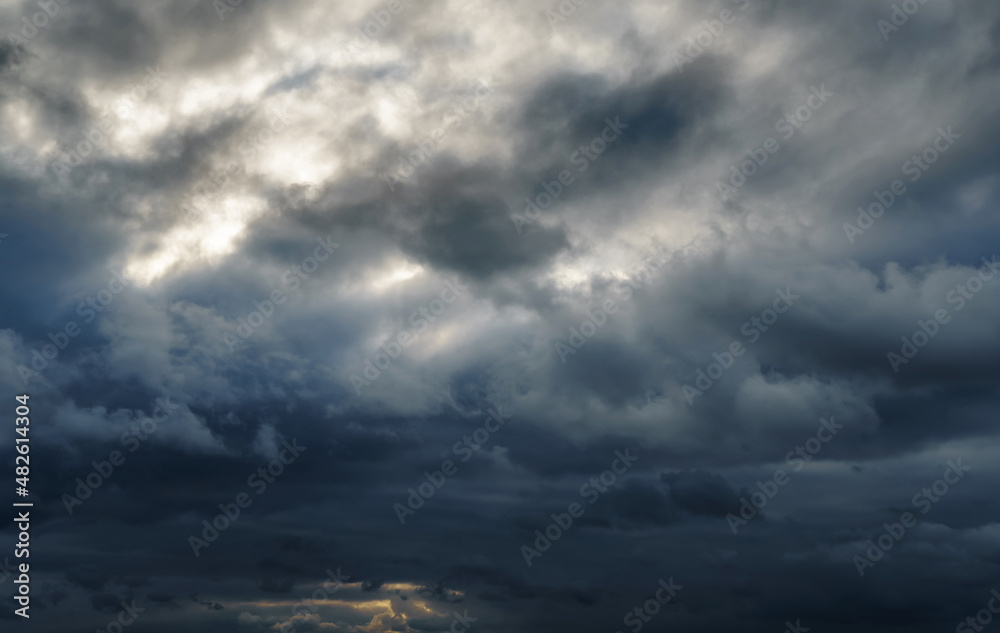 beautiful dark dramatic sky with stormy clouds before the rain or snow beautiful dark dramatic sky with stormy clouds before the rain or snow