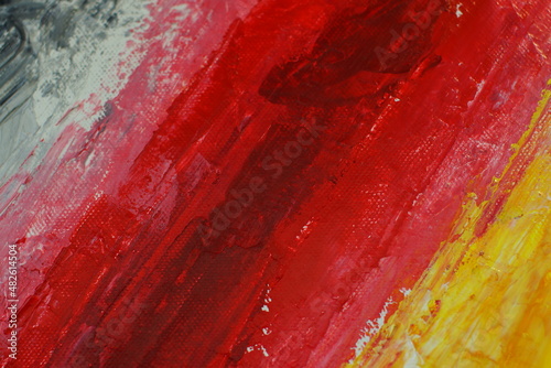 red and yellow paint