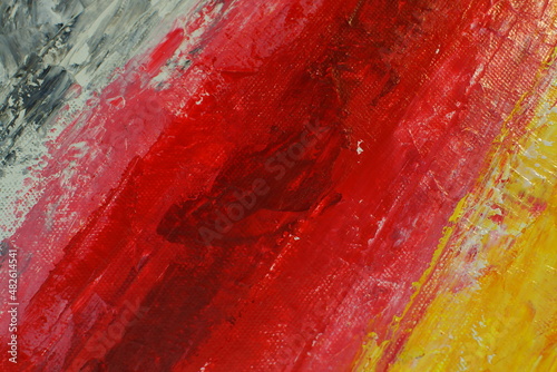 red and yellow paint