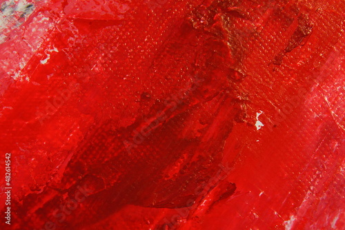 red background