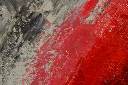 close up of red paint