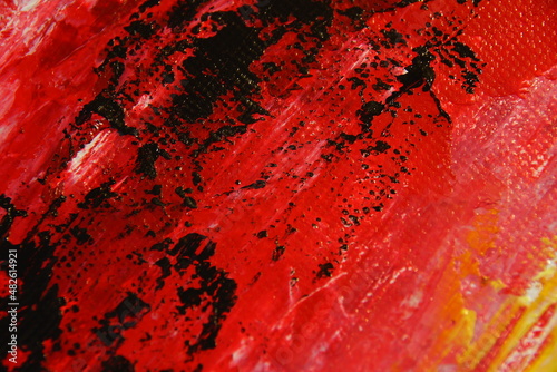red background
