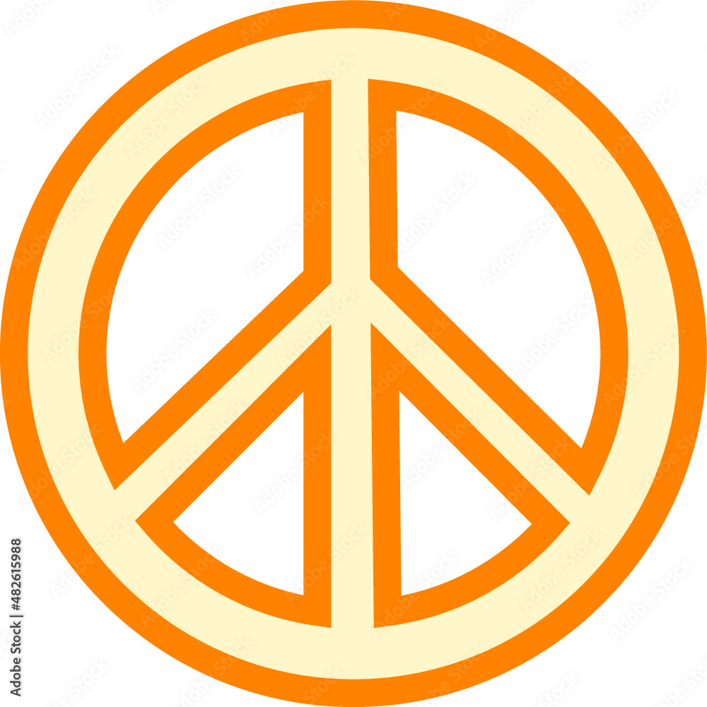 Hippie peace love emblem icon. Retro groovy clipart. Hippie peace love emblem icon. Retro groovy clipart.