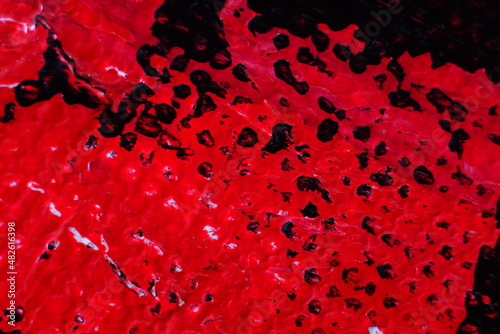 red water drops