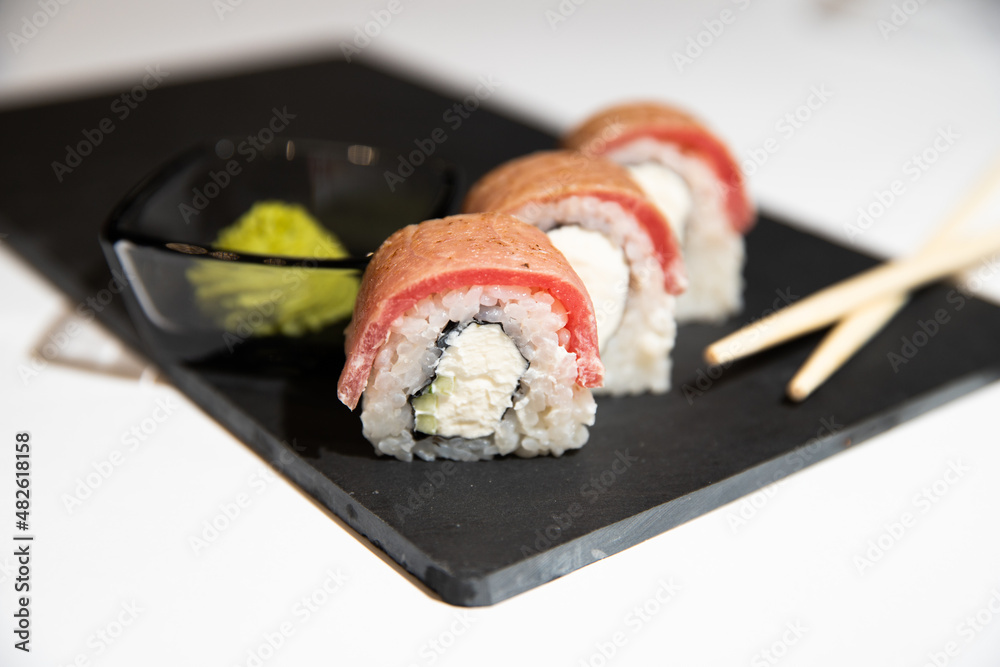 Sushi is the favorite food of many nationalities Sushi is the favorite food of many nationalities