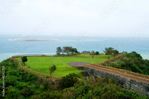 The view of Chinen cape park in Okinawa. photo