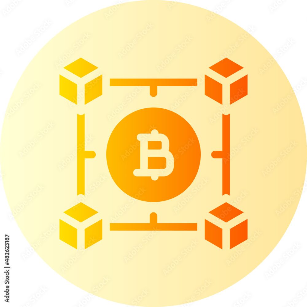 blockchain gradient icon