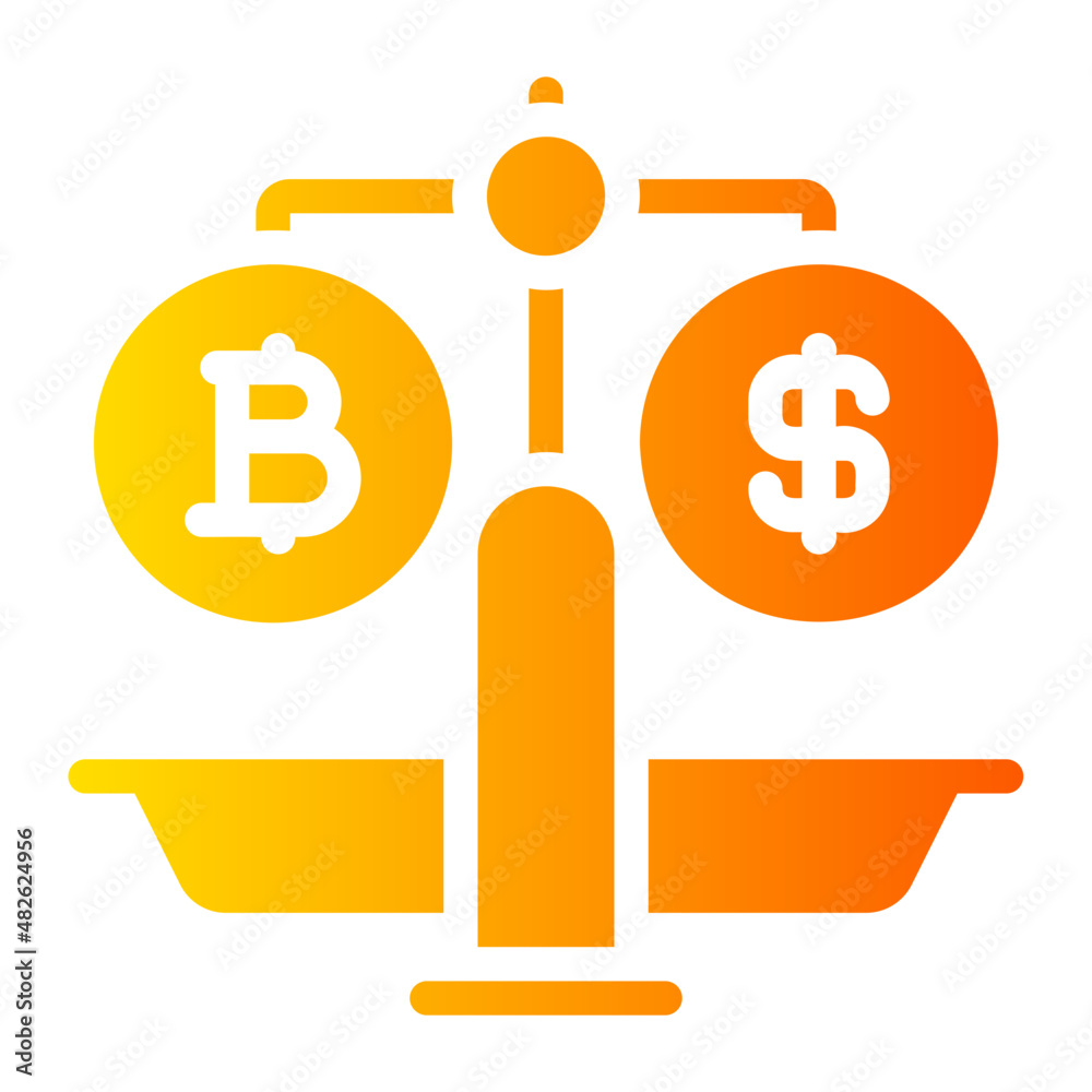 Fototapeta premium balance gradient icon