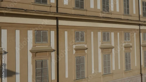 4k Aerial footage drone view of Manor Villa Reale Monza, Lombardia Italy
