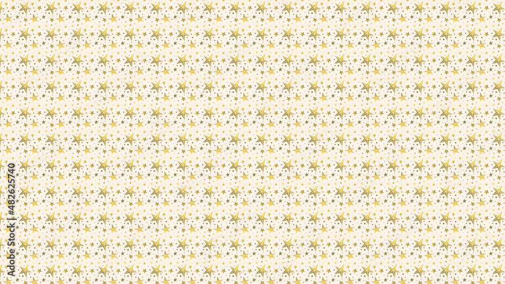 Seamless bright golden star pattern background Seamless bright golden star pattern background