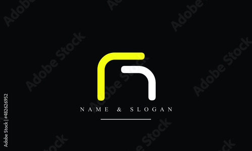 RJ, JR, R, J abstract letters logo monogram