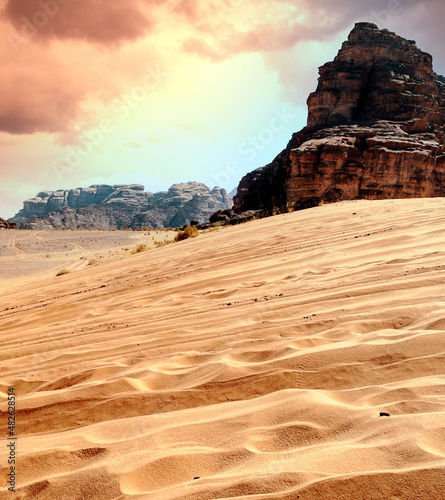 Wadi Rum desert in Jordan