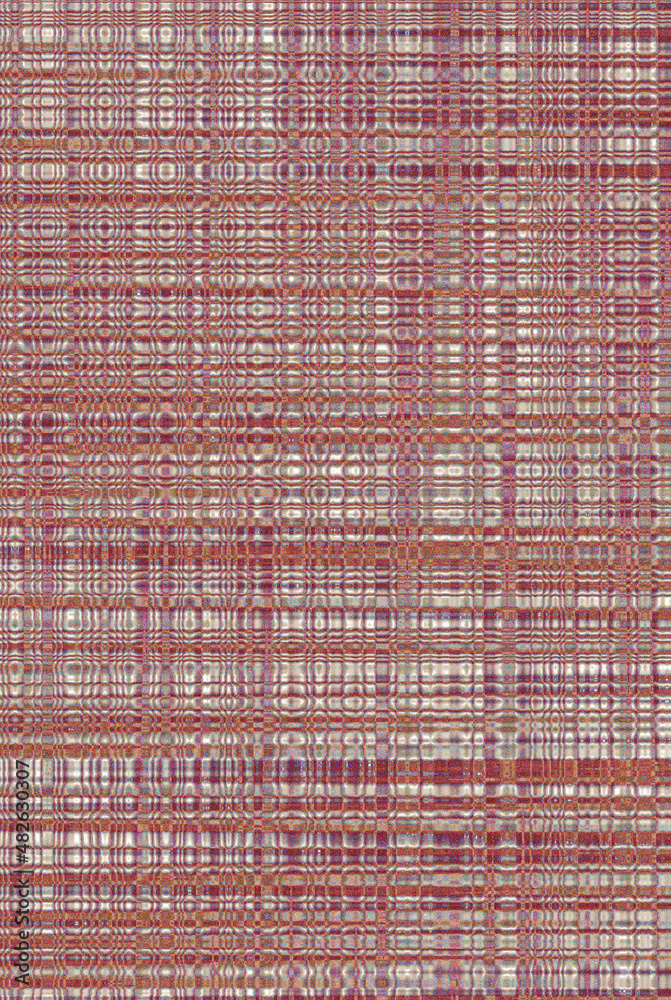 Piece of red striped fabric Piece of red striped fabric