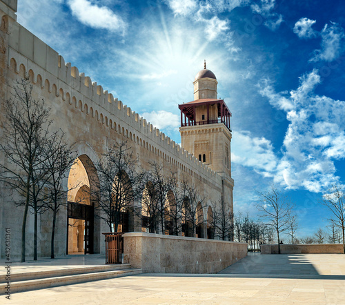 Obraz na płótnie Al-Husseini mosque in Amman w salonie