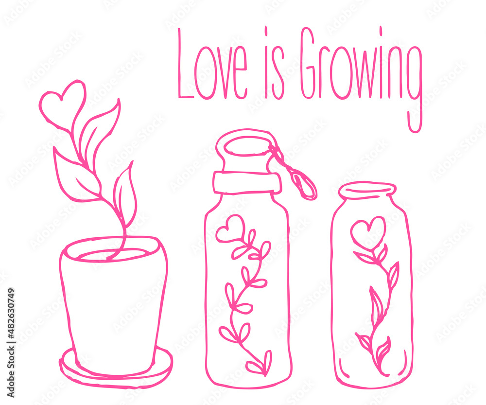 Love potion. Vector illustration. Love potion. Vector illustration.