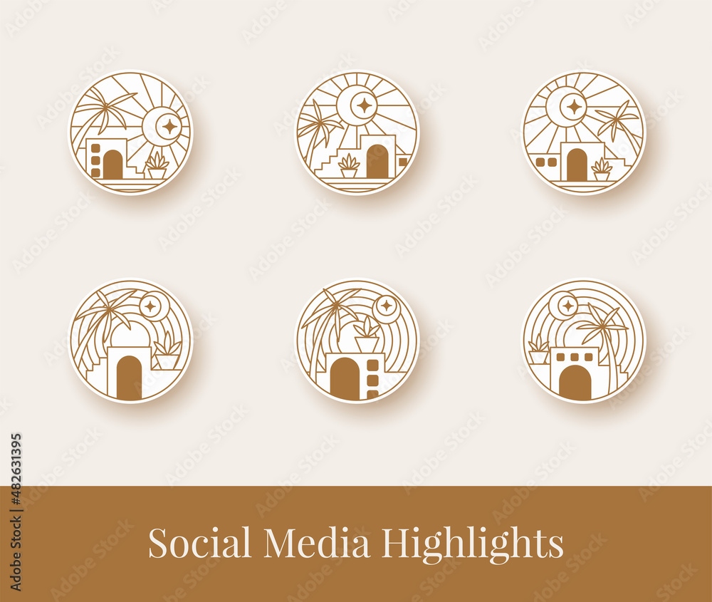 abstract line building social media highlight abstract line building social media highlight