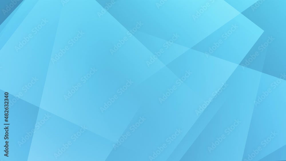 Light blue corporate abstract background of looping animated gradient geometric shapes 