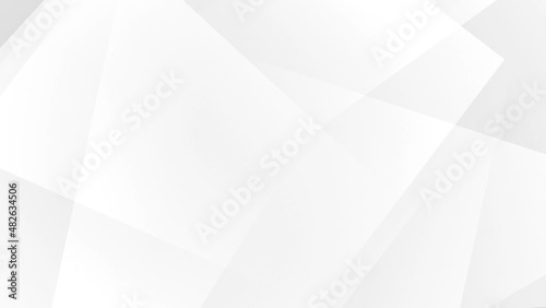White corporate abstract background of looping animated gradient geometric shapes  photo